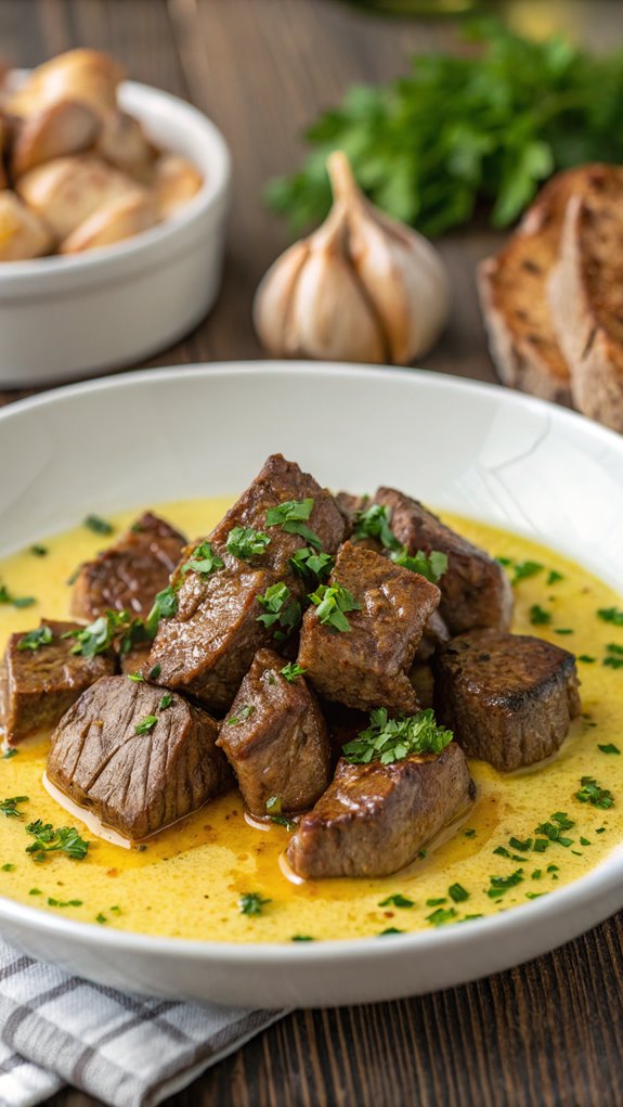 garlic butter steak bites