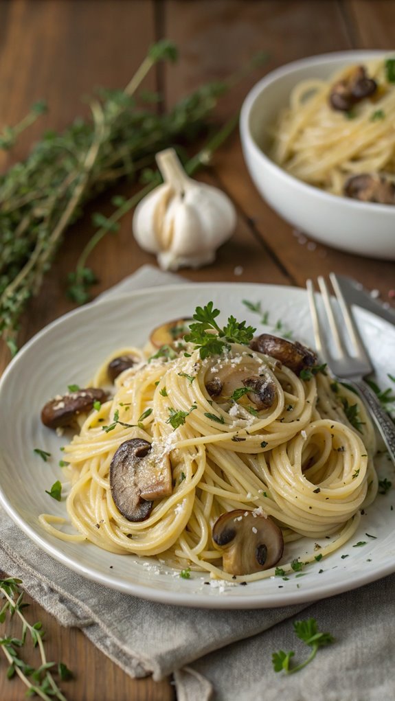 garlic mushroom pasta recipe