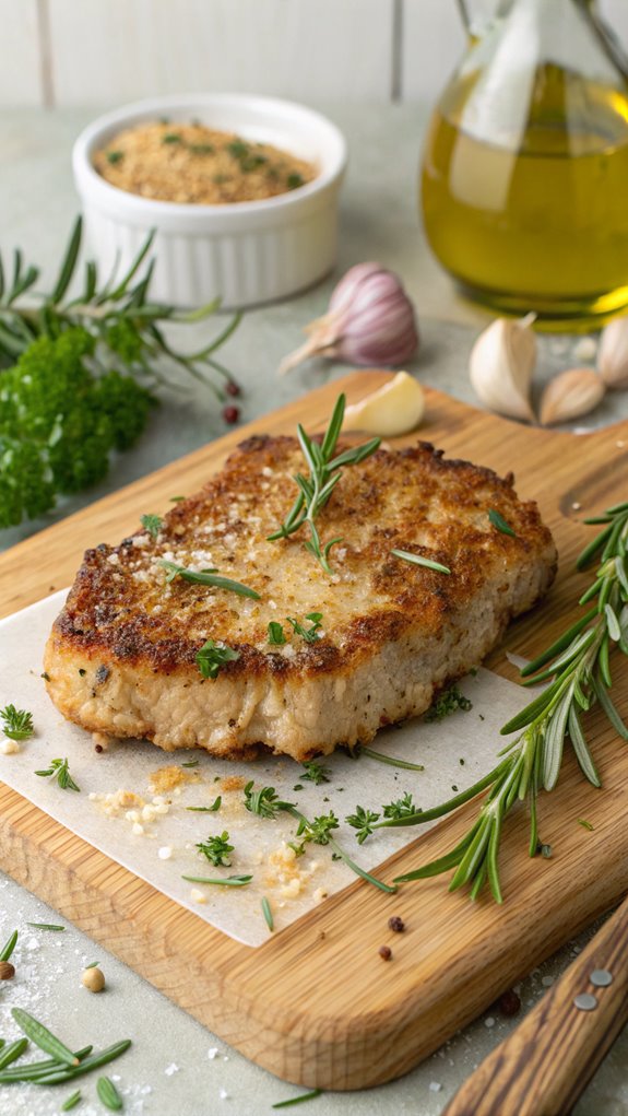 garlic parmesan pork chops