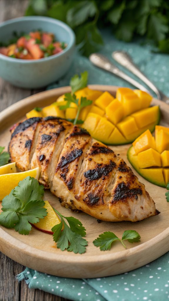 grilled chicken with mango