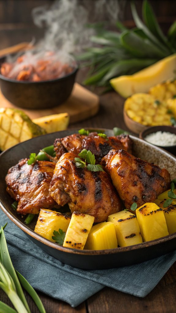 grilled hawaiian chicken dish