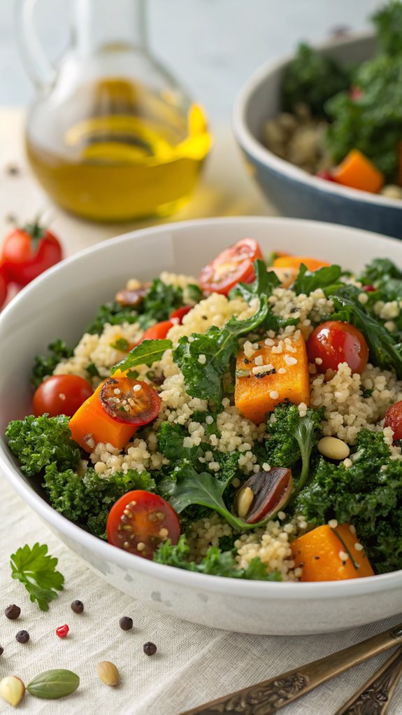 healthy grain and vegetable salad