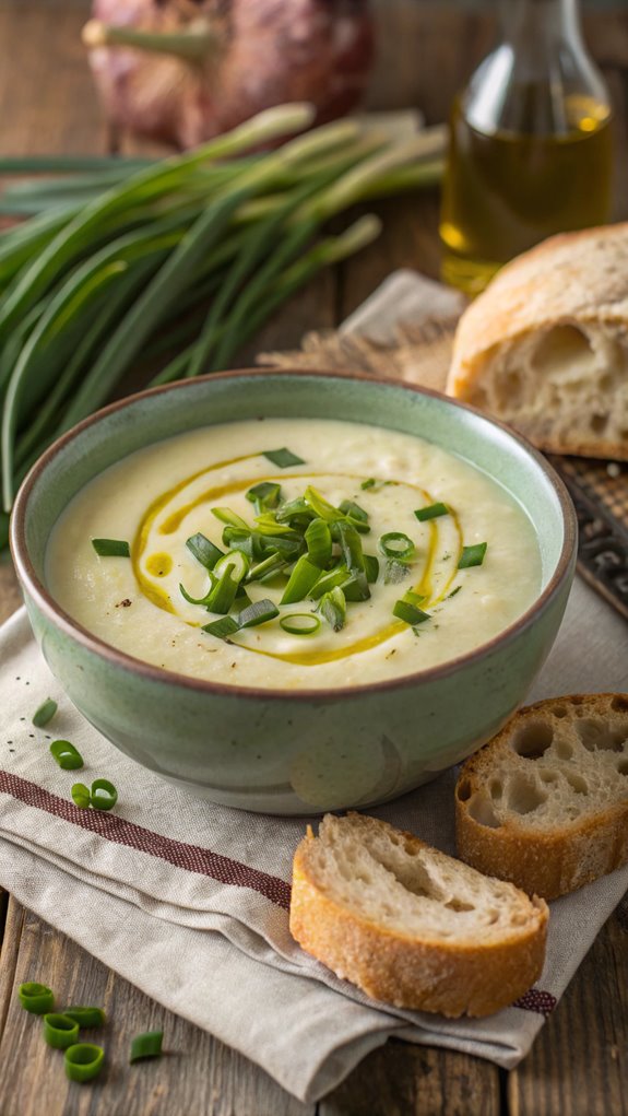 hearty leek potato soup