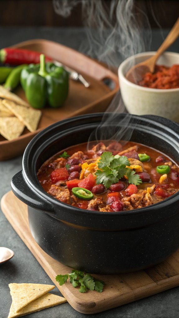 hearty slow cooker chili