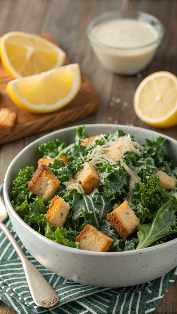 kale based caesar salad ingredients