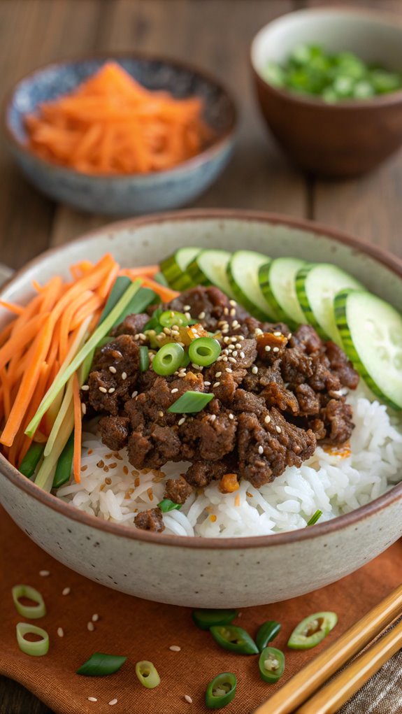 korean ground beef bowl