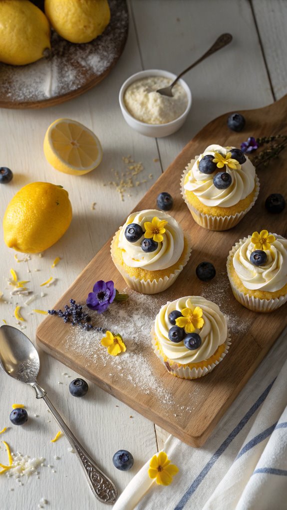 lemon blueberry cupcake recipe