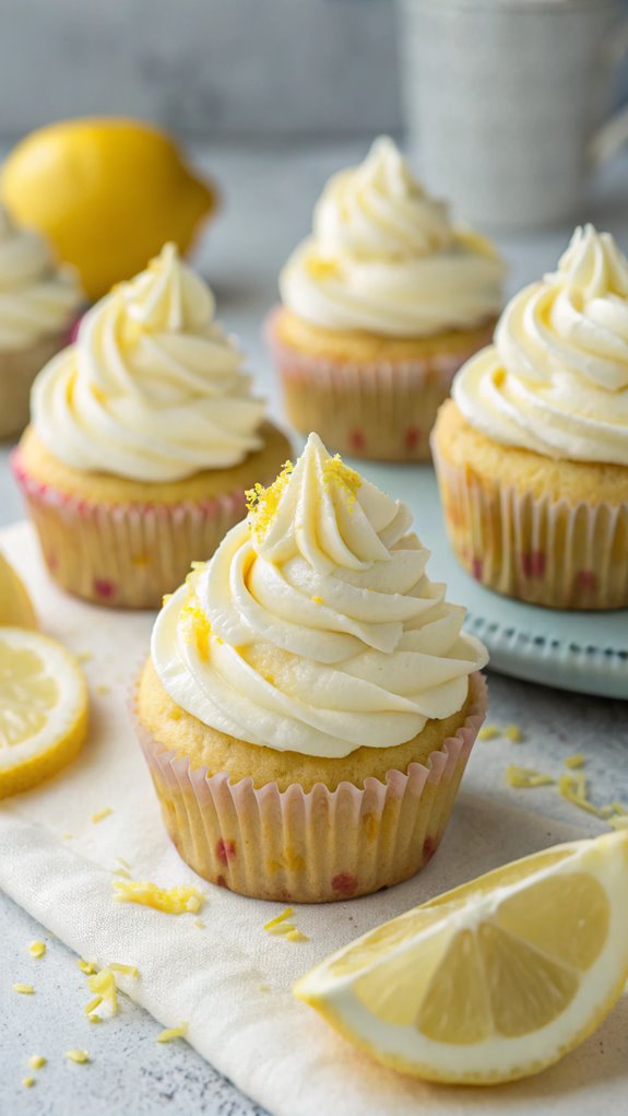 lemon cupcakes with frosting