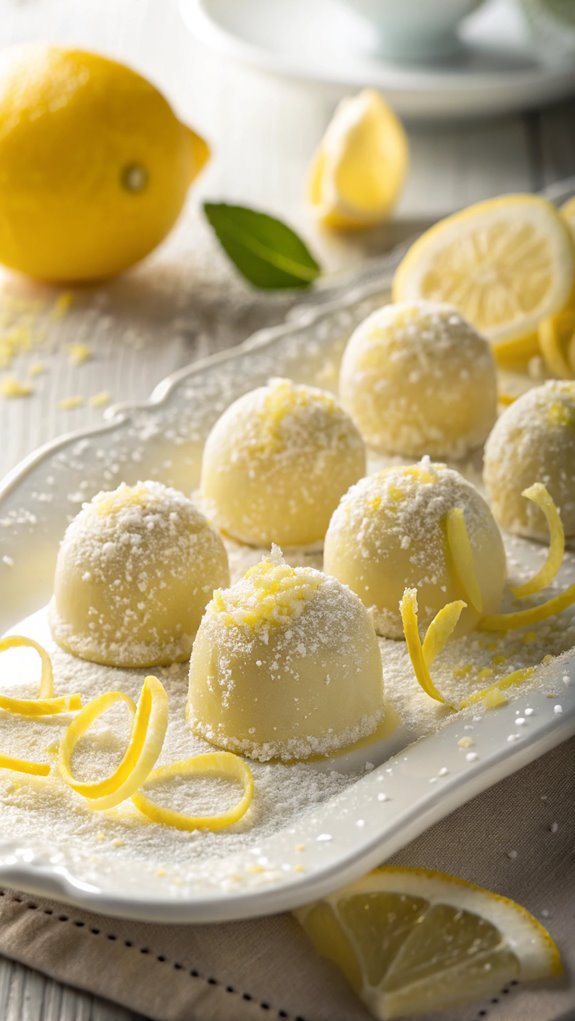 lemon flavored chocolate truffles recipe