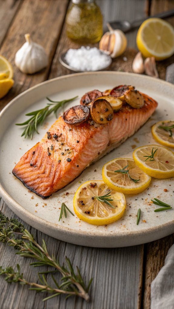 lemon garlic baked salmon