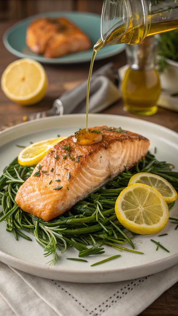 lemon rosemary salmon dish