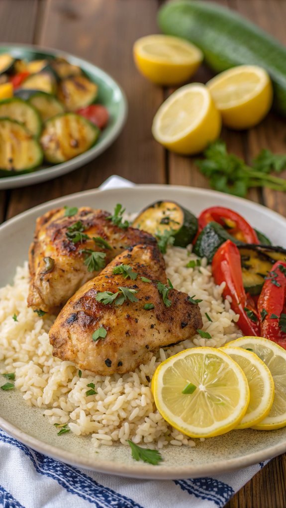 lemon seasoned greek chicken dish