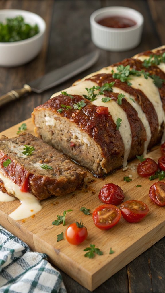 mozzarella filled meatloaf recipe