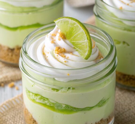 No-bake Key Lime Cheesecake Jars Recipe