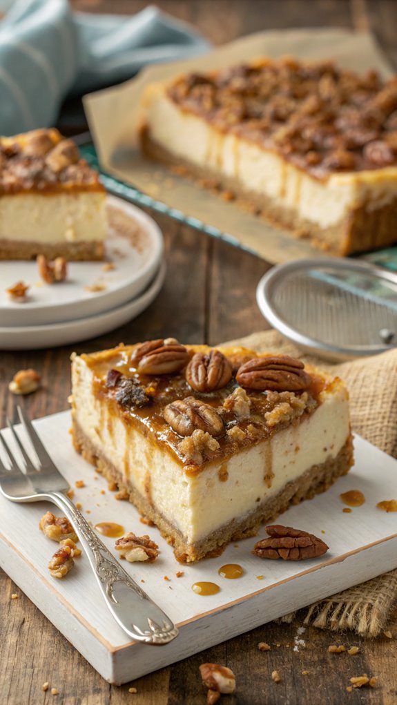 pecan pie cheesecake bars