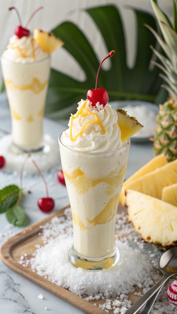 pina colada milkshake recipe