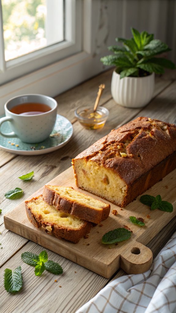 pineapple infused tea bread