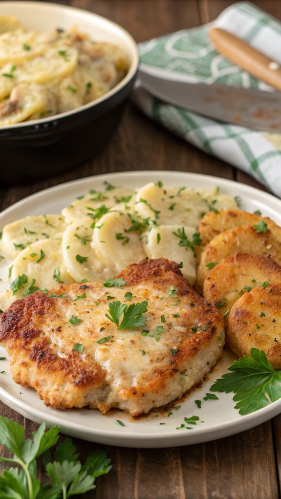 pork chops with potatoes