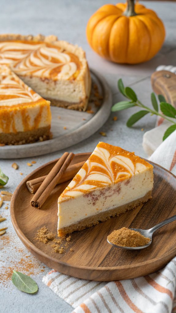 pumpkin cheesecake swirl delight