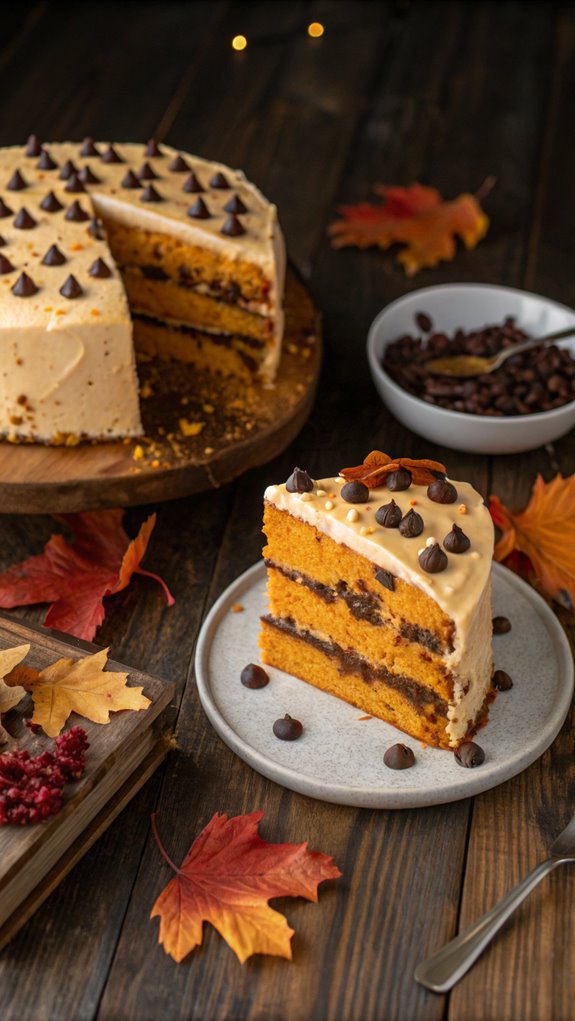 pumpkin chocolate chip cake