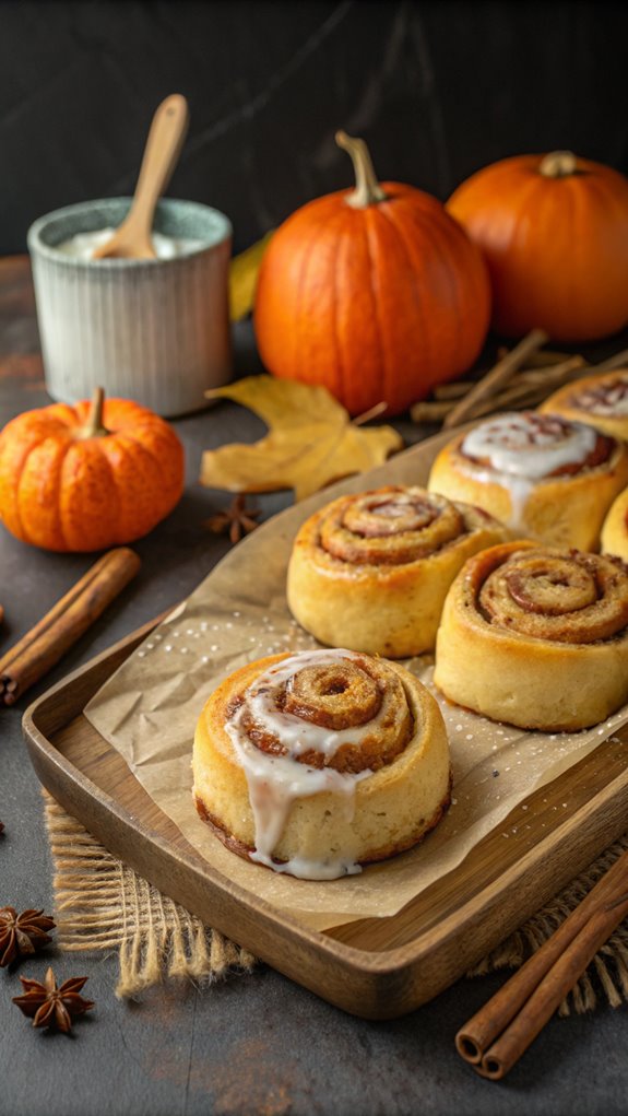 pumpkin cinnamon rolls recipe