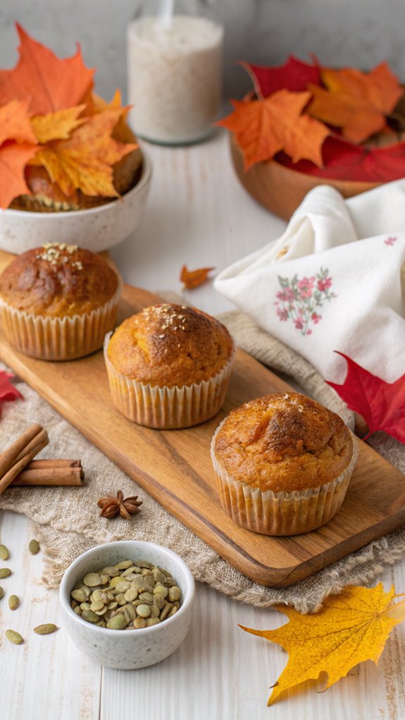 pumpkin muffin baking instructions