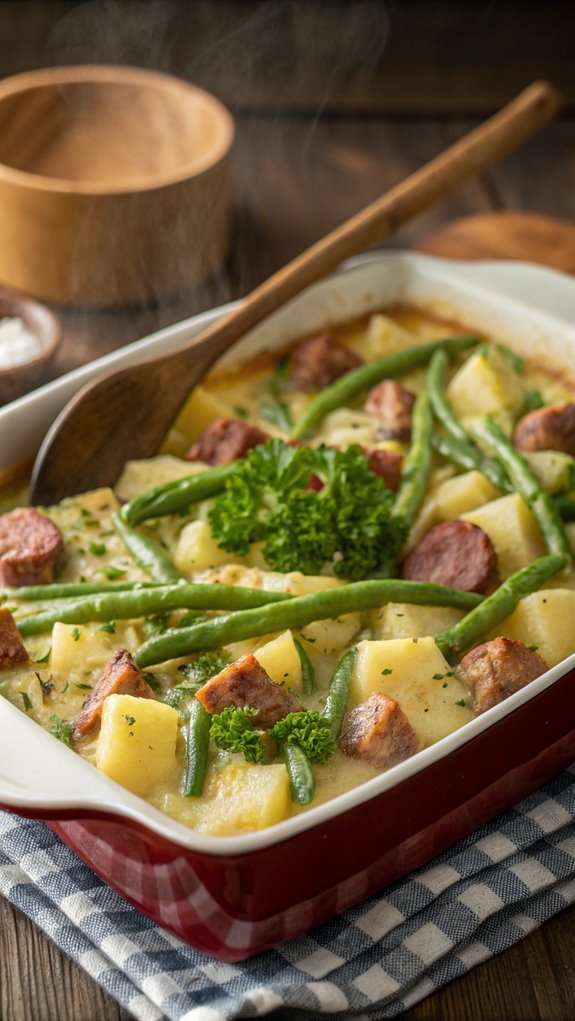 sausage and vegetable casserole