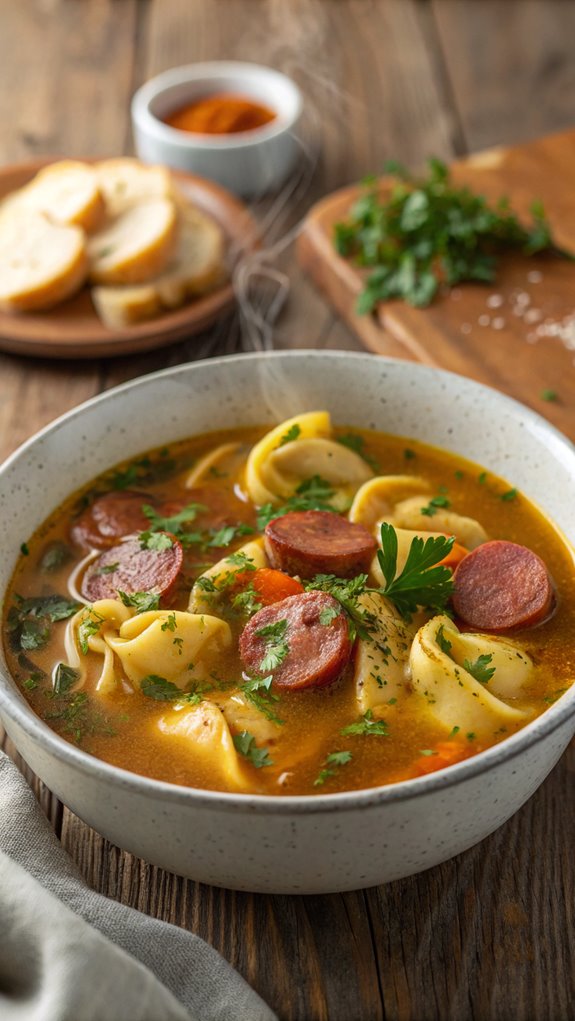 sausage tortellini soup instructions