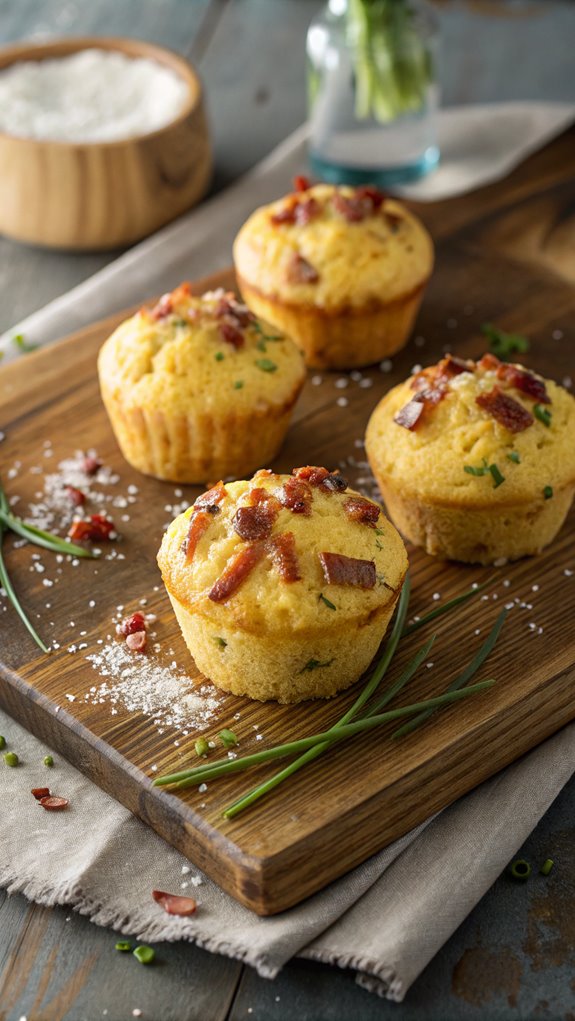 savory bacon chive muffins