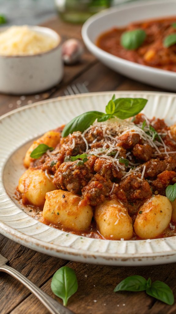 savory ground beef gnocchi