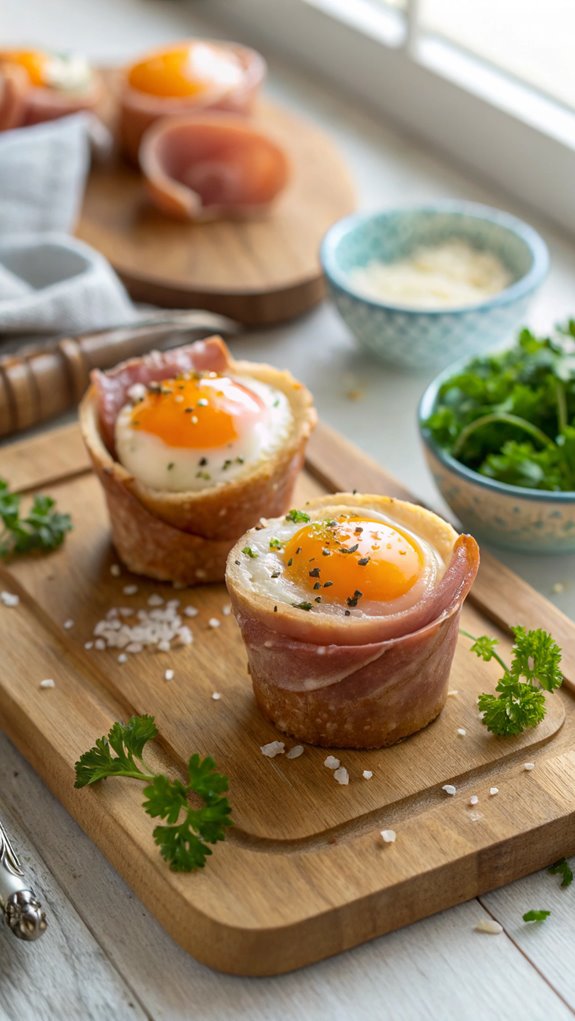 savory ham and egg