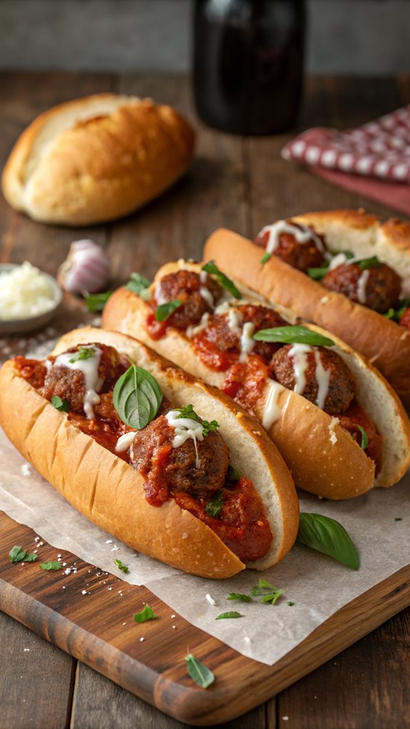 savory meatball sandwich delight