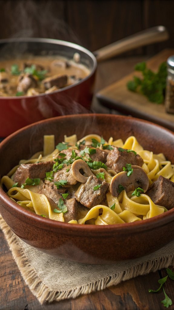 simple beef stroganoff recipe