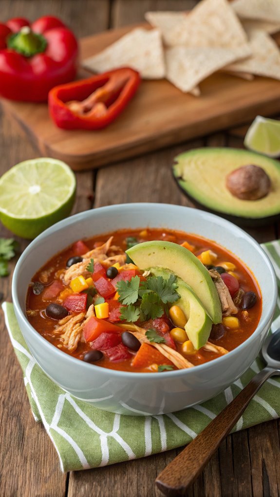 simple chicken taco soup