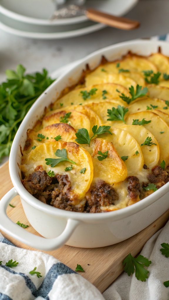 simple hamburger potato bake