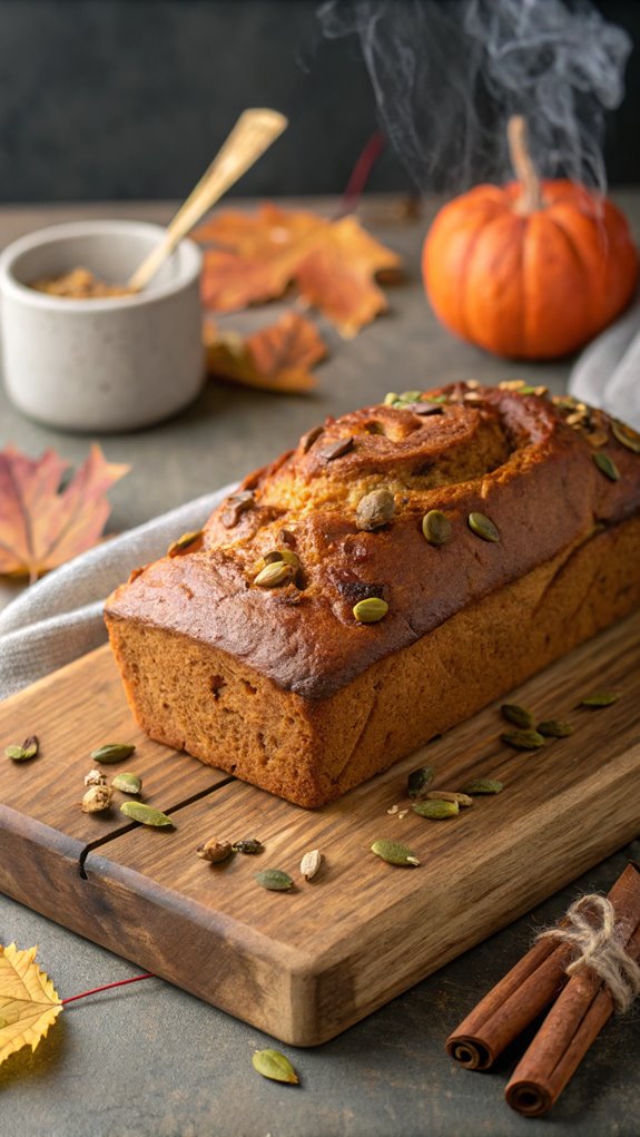 spiced moist pumpkin loaf