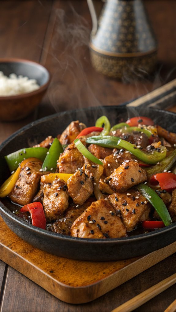 spicy black pepper chicken