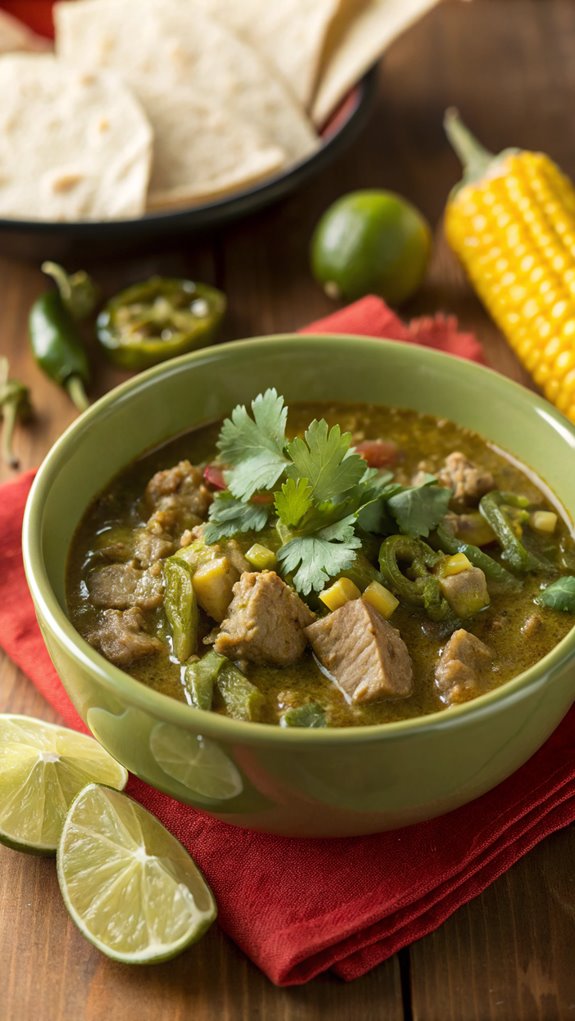 spicy green chili stew