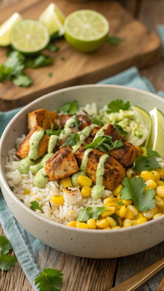 street corn chicken bowl