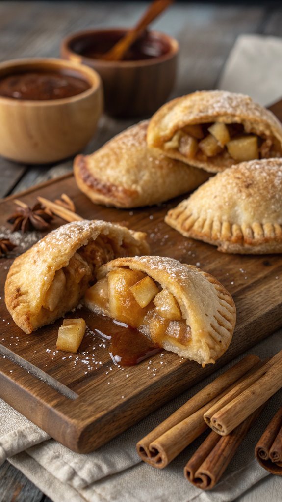 sweet pastry filled apples