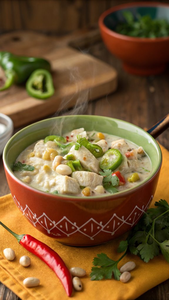 vegan white chicken chili