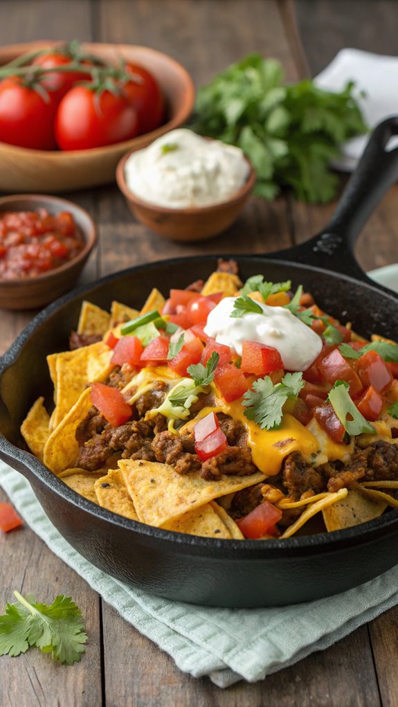 walking taco casserole dish