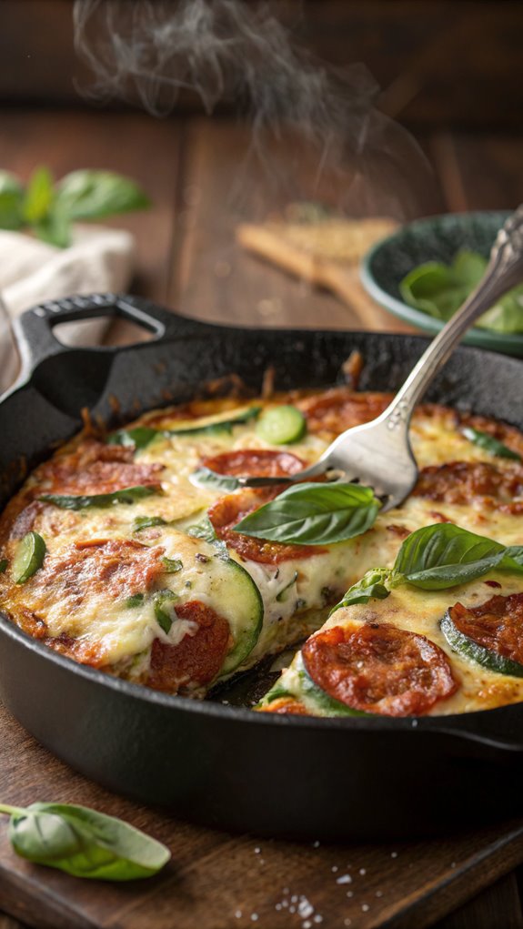 zucchini based pizza casserole recipe