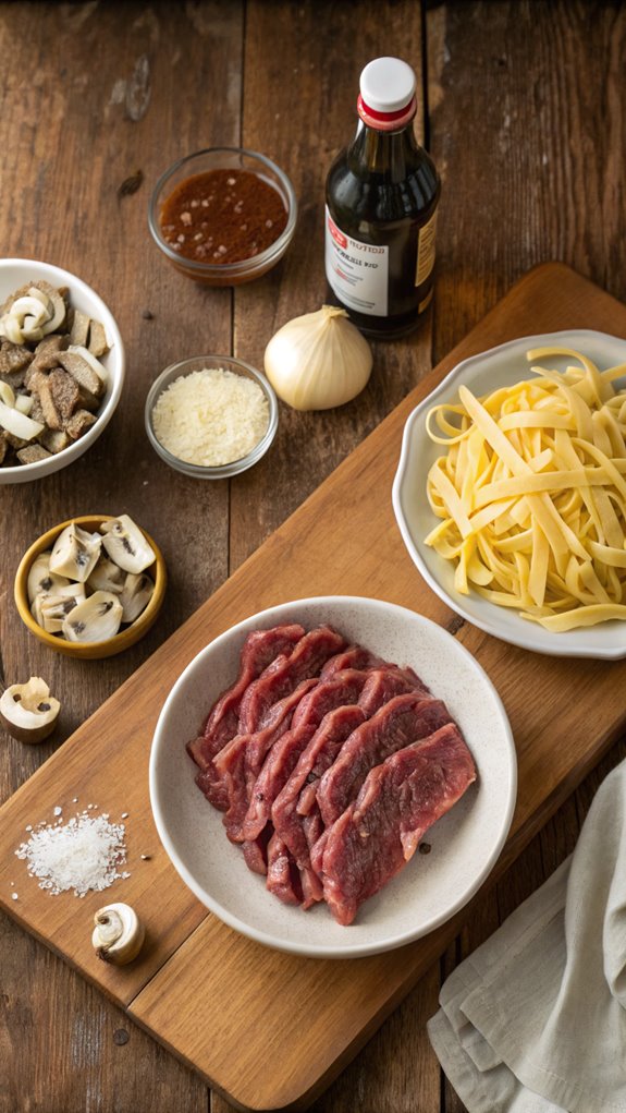 creamy beef noodle dish