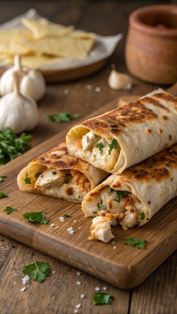 savory chicken wrap recipe