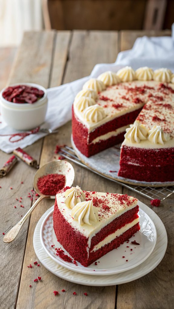 velvet red birthday cake