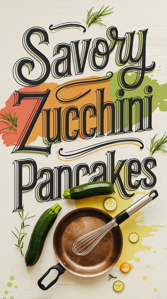 zucchini based savory pancakes