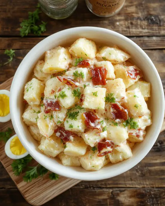 bacon infused dill potato salad