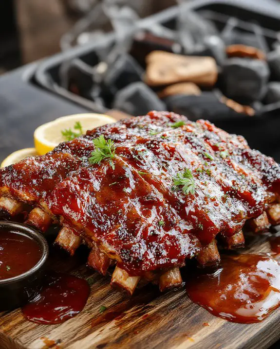 barbecue grilled pork ribs