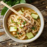 chilled noodles with sesame